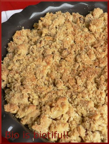 Crumble de potiron aux épices et magret fumé 1