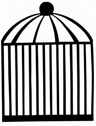 Gabarit cage à oiseaux