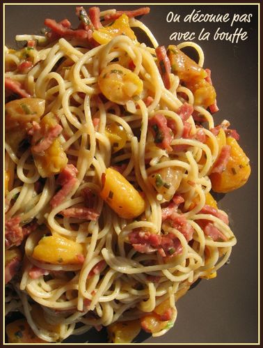 spaghetti bacon abricot cidre 020