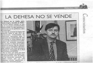 La dehesa no se vende.Crónica 1997