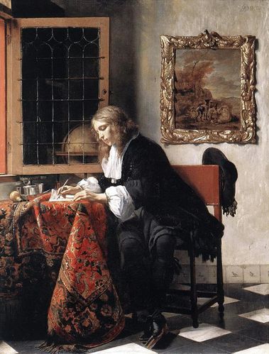 Gabriel Metsu - Man Writing a Letter