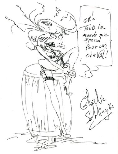 Dessin de Charlie Schlingo pour Pascal Quehen (1980)jpg