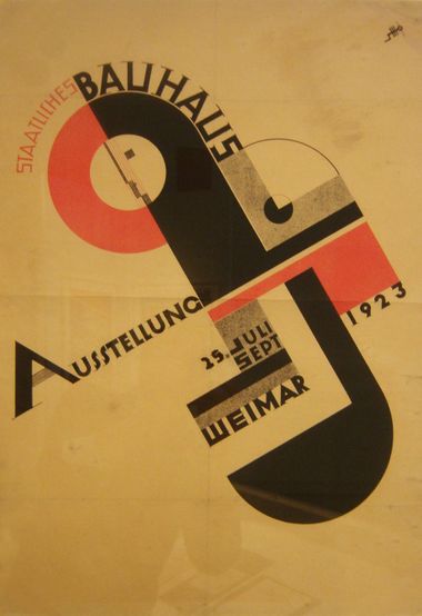 Affiche de Joost Schmidt pour l'expo Bauhaus 1923 Bauhaus Joost Schmidt Breda