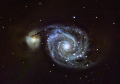 Galaxie M51 Galaxie des Chiens de Chasse Frank Bugnet