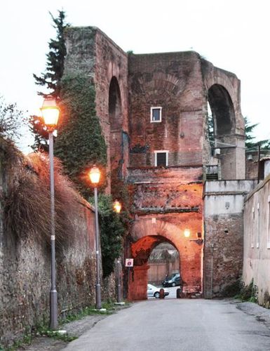 419c1 Rome, Arc de Dolabella et acqueduc de Néron