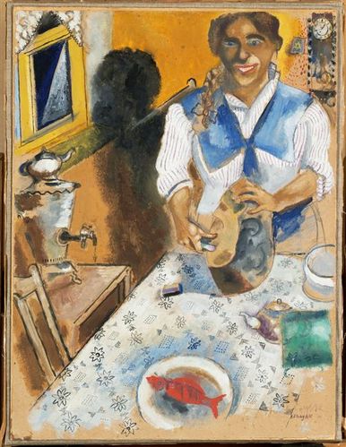 Chagall-mania-cutting-bread-1914