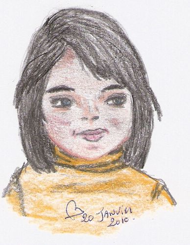 dessin jeune fille (profil 2) : - Le blog de grisounette
