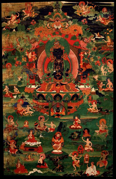 Vajradhara Buddha with 84 mahasiddha