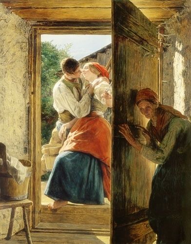 Ferdinand Georg Waldmüller Le Baiser
