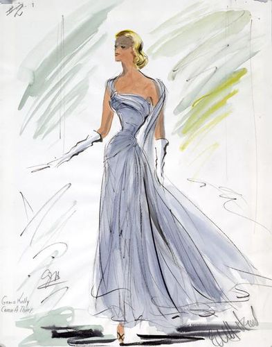 grace kelly to catch a thief blue dress. If Barbie becomes Grace Kelly?