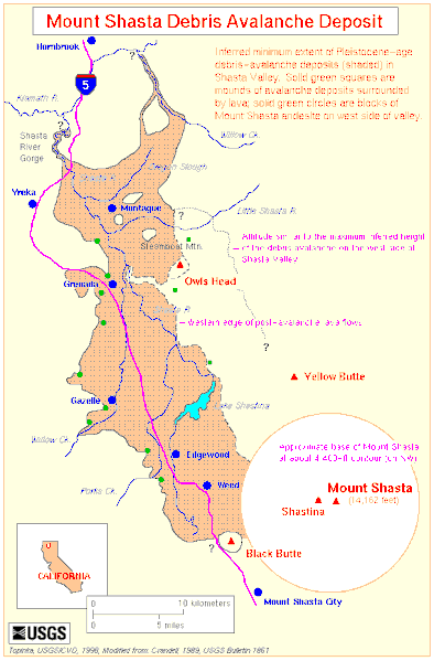 map shasta debris aval