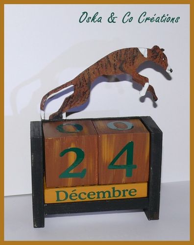 lévrier s'élance calendrier perpétuel