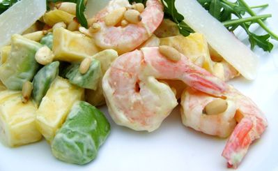 Salade Crevette Mangue Avocat