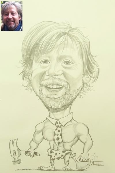 DESSIN D'UN HOMME MUSCLE - Jean Paul Naessens Artiste,caricaturiste DESSIN D'UN HOMME MUSCLE -