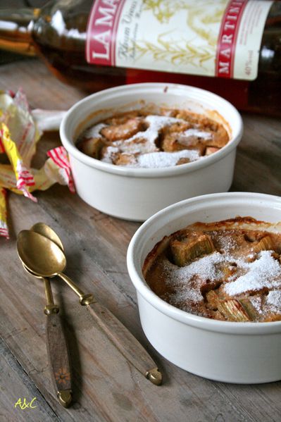 Clafoutis rhubarbe carambar & Rhum 1s