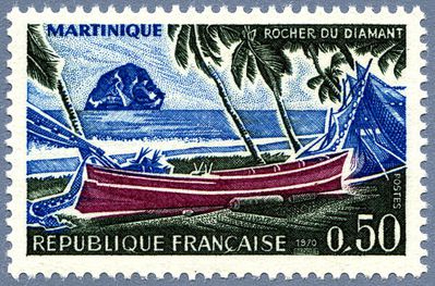 Martinique 1970 Rocher du diamant