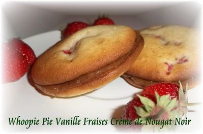 Whoopie pie vanille fraises 3