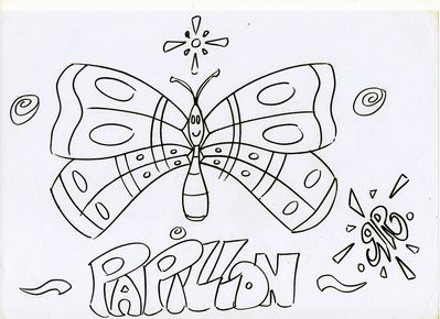 Papillon coloriage