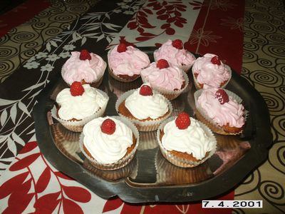 cupcakes framboises juin 2012