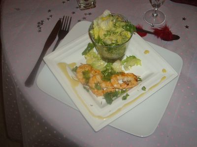 Crevettes au citron vert