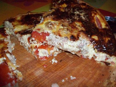 quiche au thon part