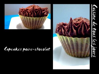 Cupcakes poire-chocolat 2