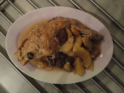 Lapin au cidre et aux pommes