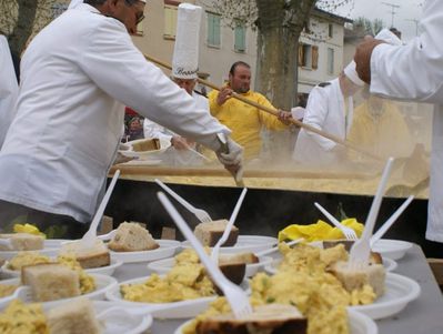 Omelette et pain
