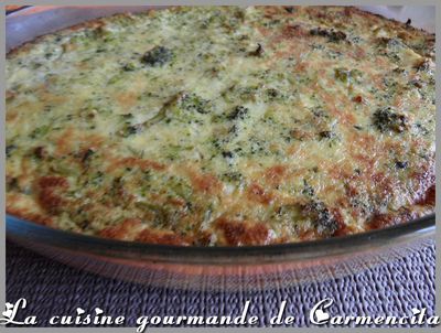 Flan de brocolis-BorderMaker