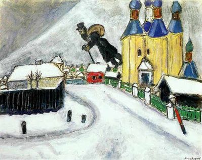 Chagall Au-dessus de Vitebsk 1914