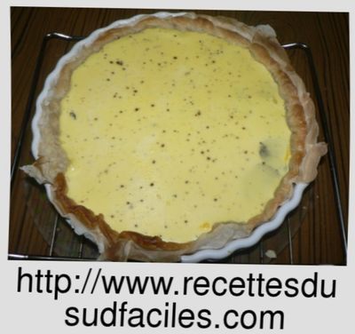 tarte au boudin noir entiere