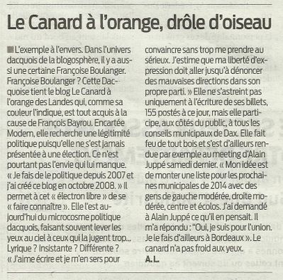 Le Canard à l'orange, drôle d'oiseau zoom