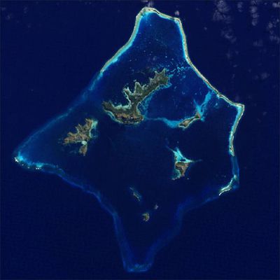 Îles Gambier image satellite