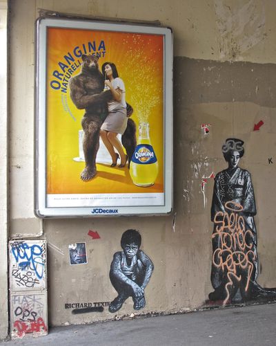 Orangina affiche street-art