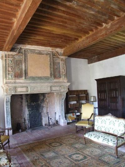 chateau de Bouisse 038 cheminée du 2ème étage