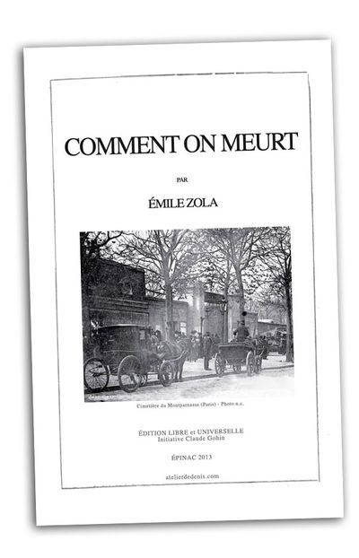 emile zola couverture livre mort