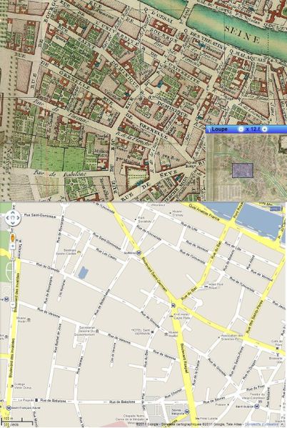 Comparaison quartier rue du bac