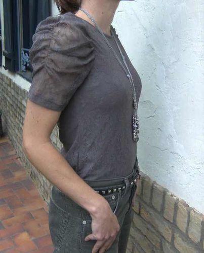 camaieu top dentelle