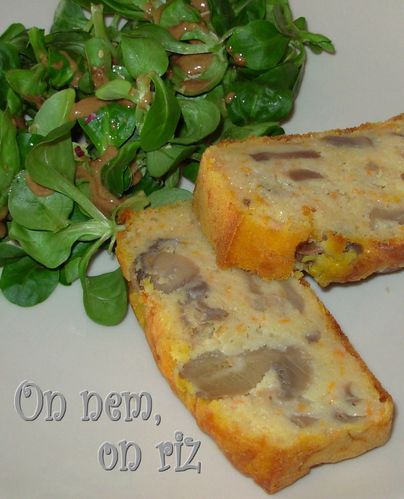 Cake potiron, champi, comté4
