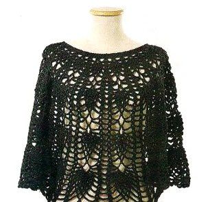 modele poncho crochet