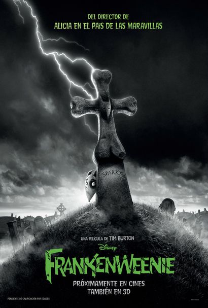 Poster de Frankenweenie lo nuevo de Tim Burton