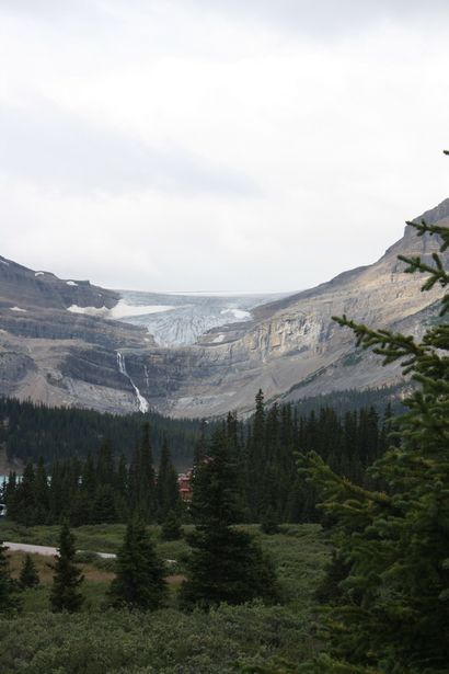 Bow Glacier Falls and Bow Glacier
