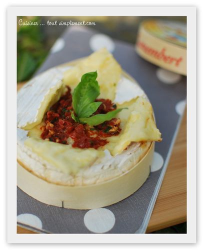 camembert au four tomates - basilic2