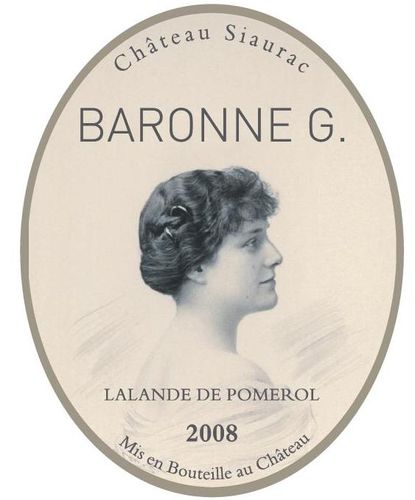étiquette baronne G camay