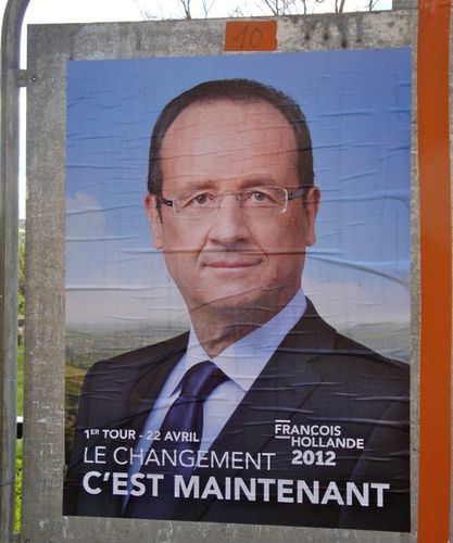 affiches officielles élection présidentielle Hollande