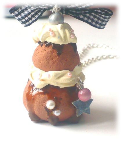 collier religieuse fimo 3