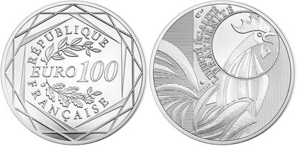 france 2015 coq 100 €