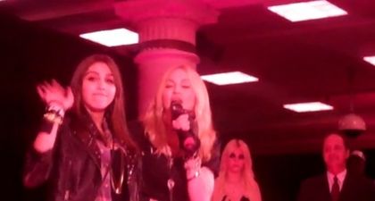 Video: Madonna talks inside Macy's at Material Girl Dance Party