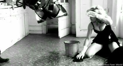 Backstage Video: D&G AW 2010/11 ad with Madonna washing the floor