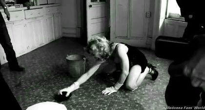 Backstage Video: D&G AW 2010/11 ad with Madonna washing the floor